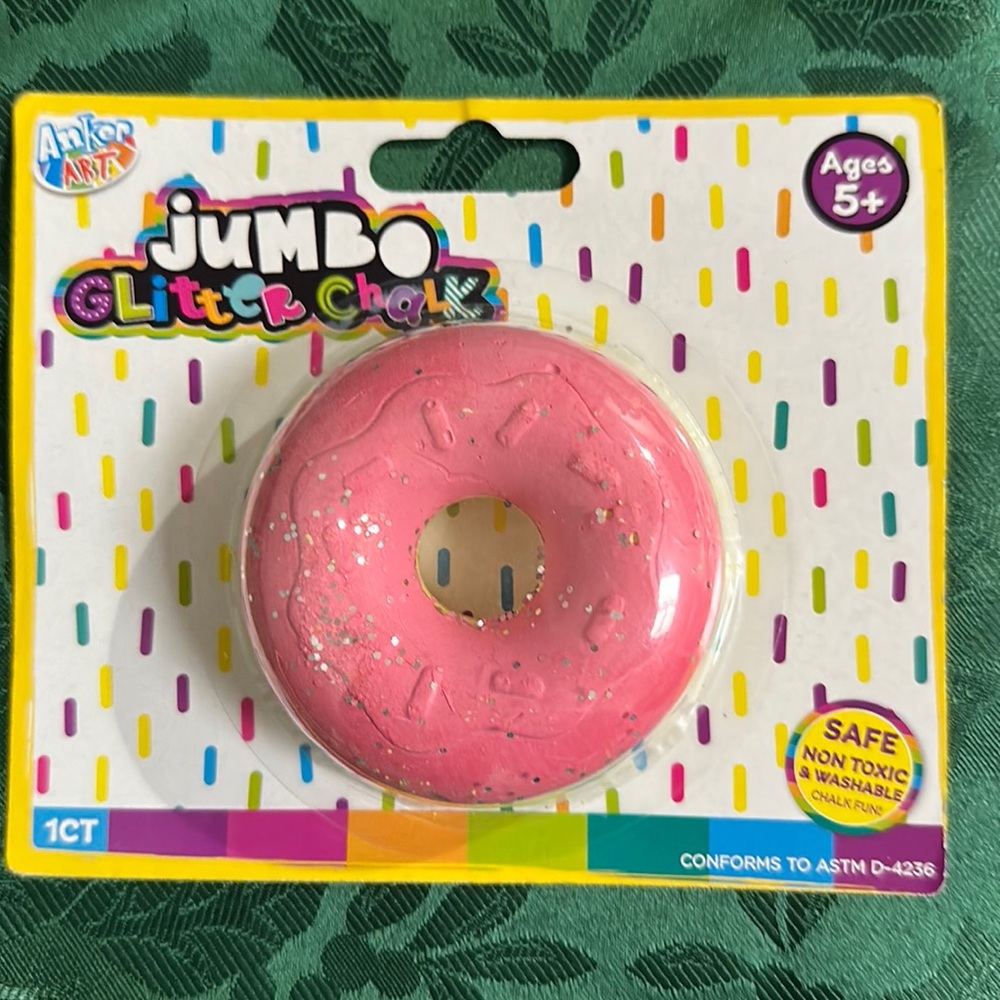 Jumbo Donut Glitter Chalk